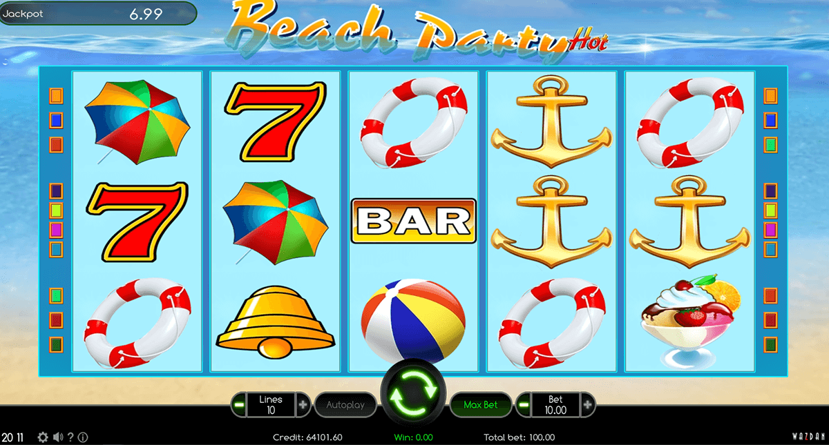 beach party hot wazdan 