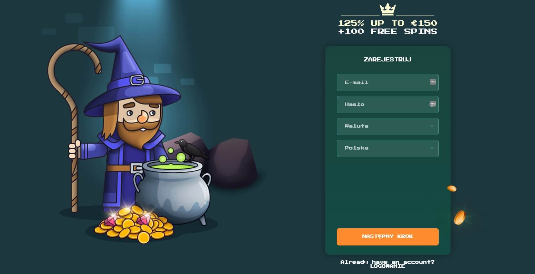 bitkingz kasyno rejectracja screenshot