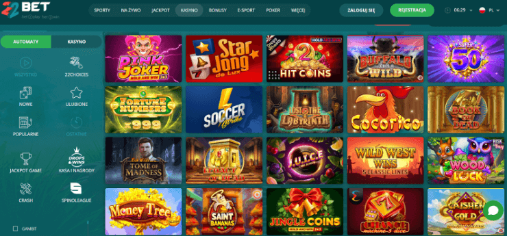Automaty online 22bet