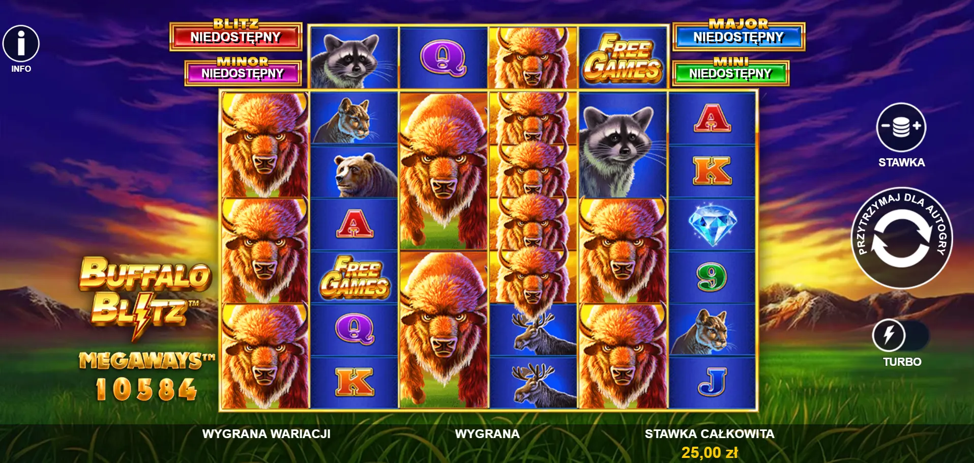 Buffalo Blitz Megaways od Playtech
