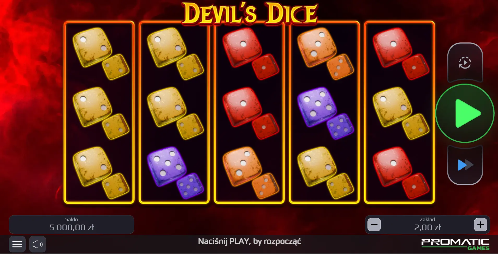 Devils Dice slot od Promatic Games