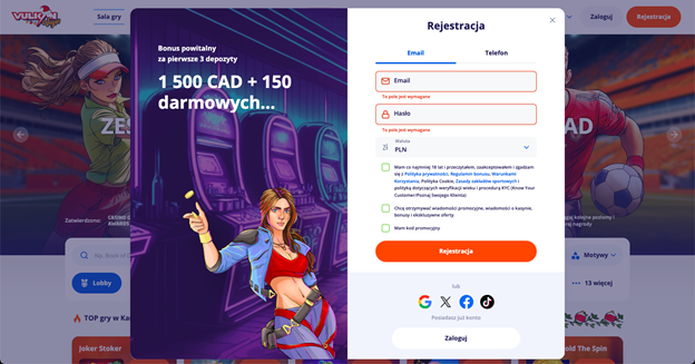 Jak odebrac bonusy w kasynie Vulkan Vegas