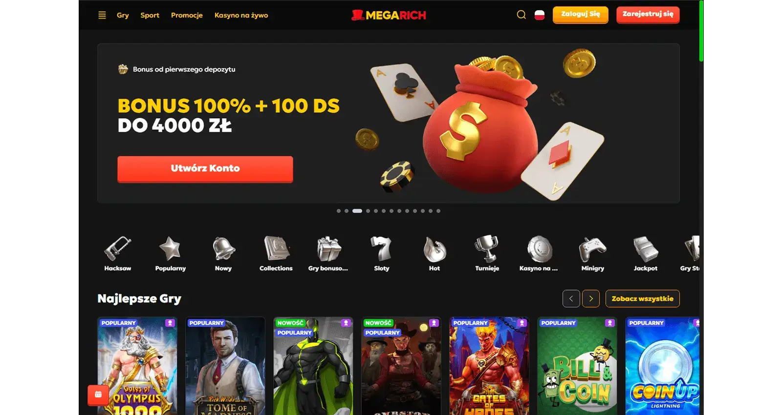 Kompatybilnosc mobilna MegaRich Casino