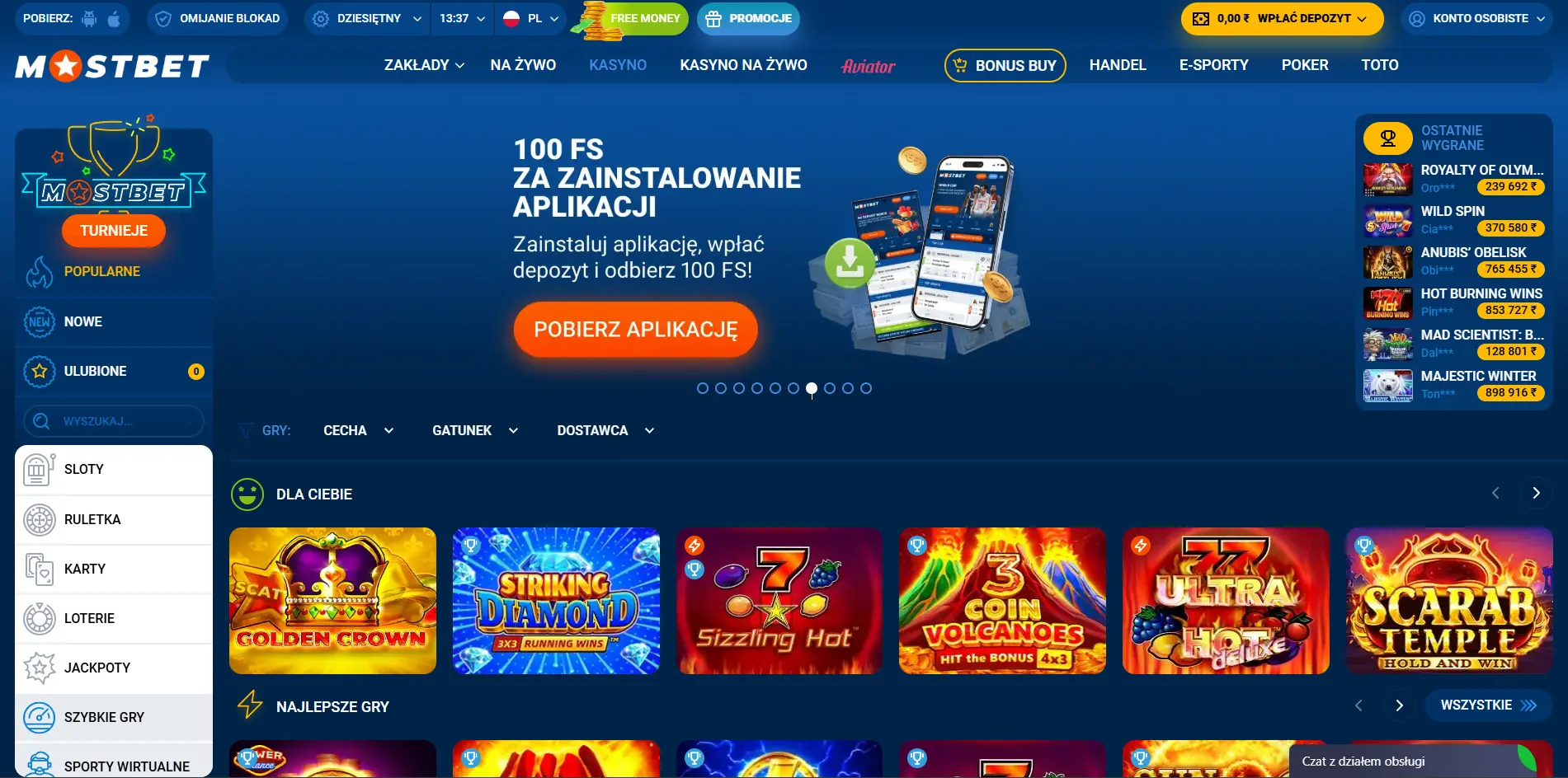 Strona główna MostBet online