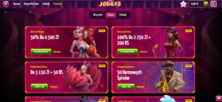 Oferta bonusów i promocji