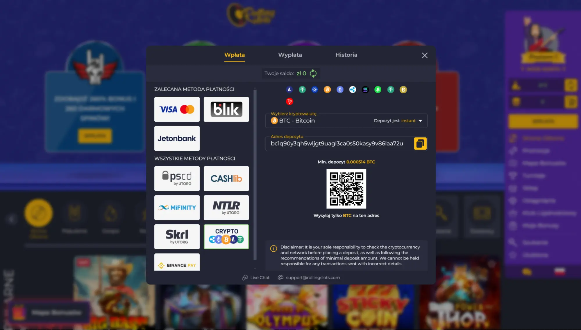 Rolling Slots Bitcoin Casino