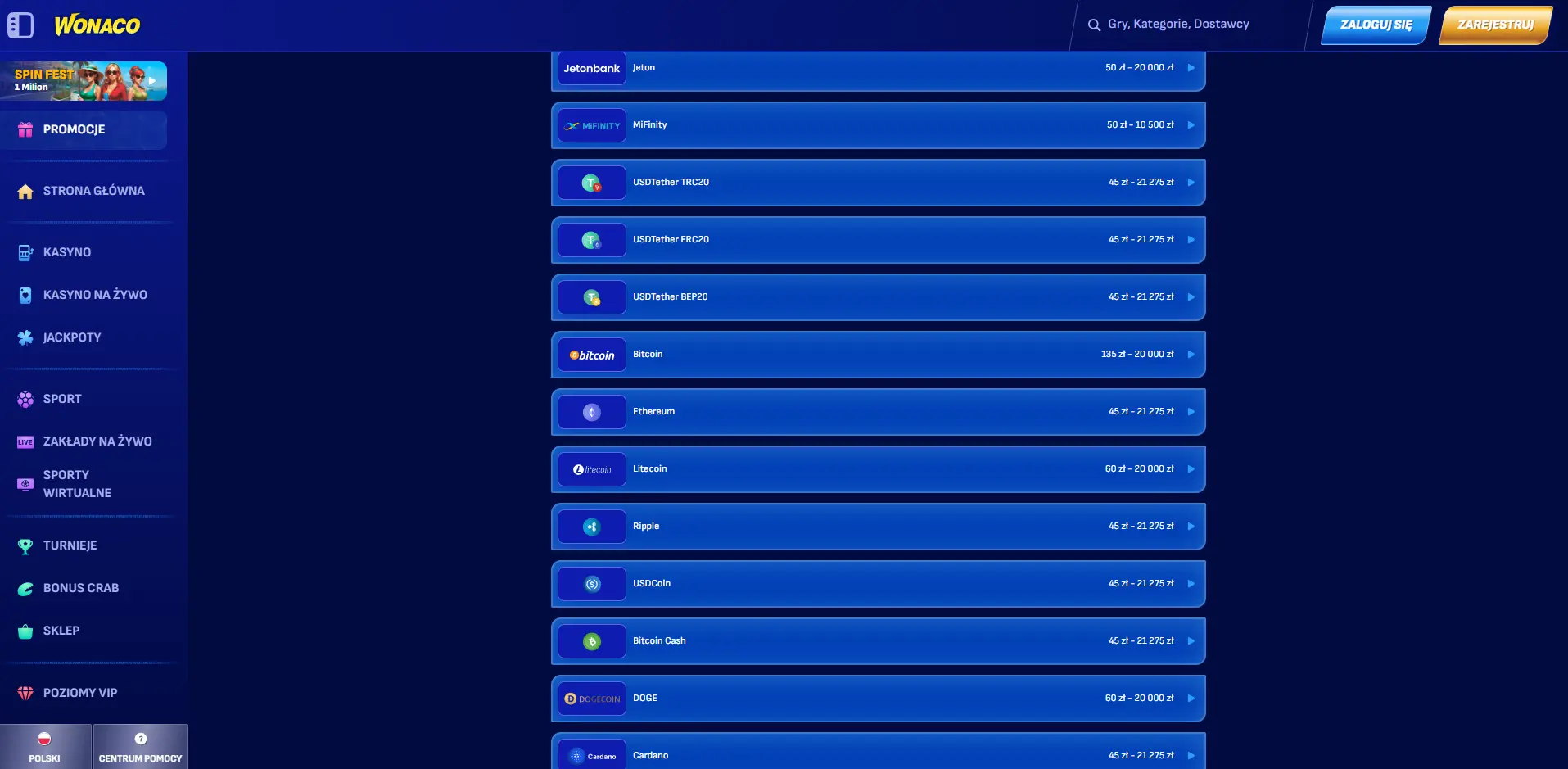 Wonaco Litecoin Casino