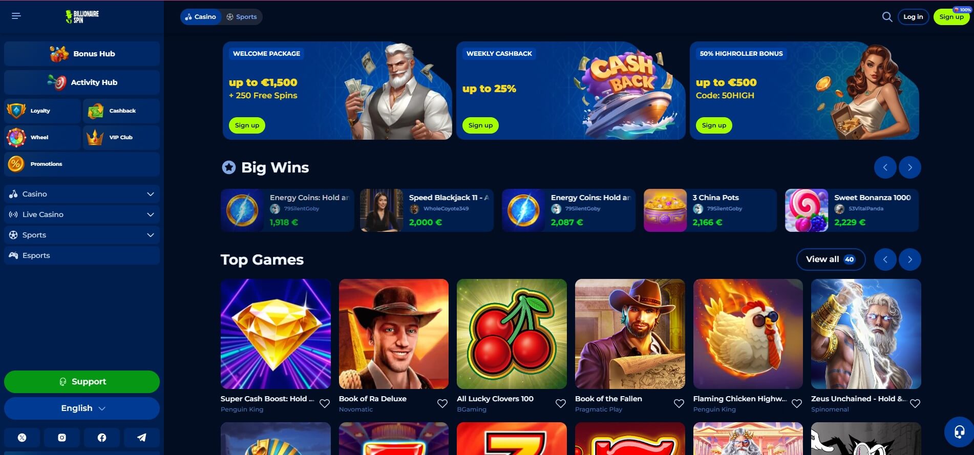 billionairespin casino