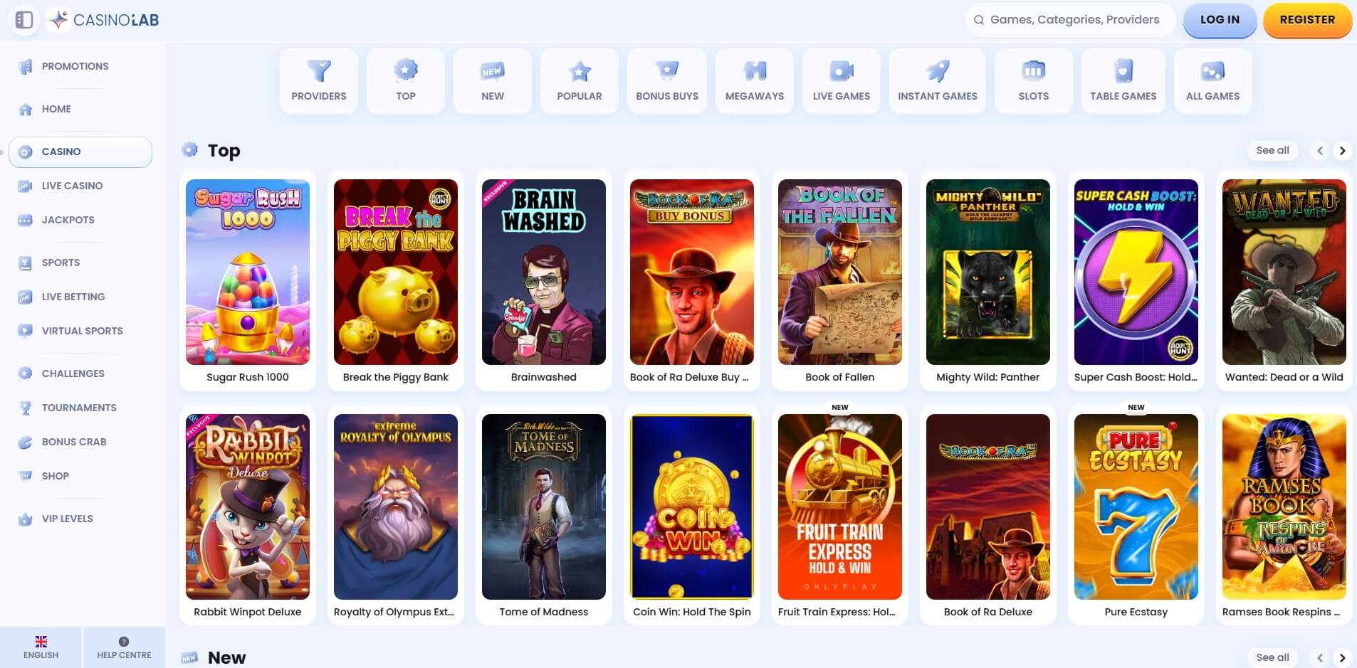 casino lab games