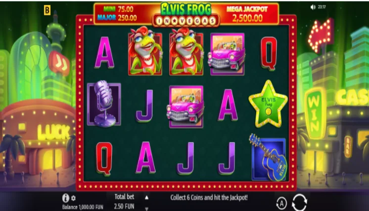 Elvis Frog in Vegas BGaming