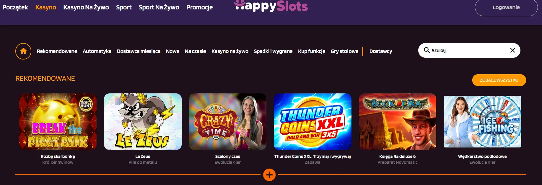 HappySlots Casino Games Poland