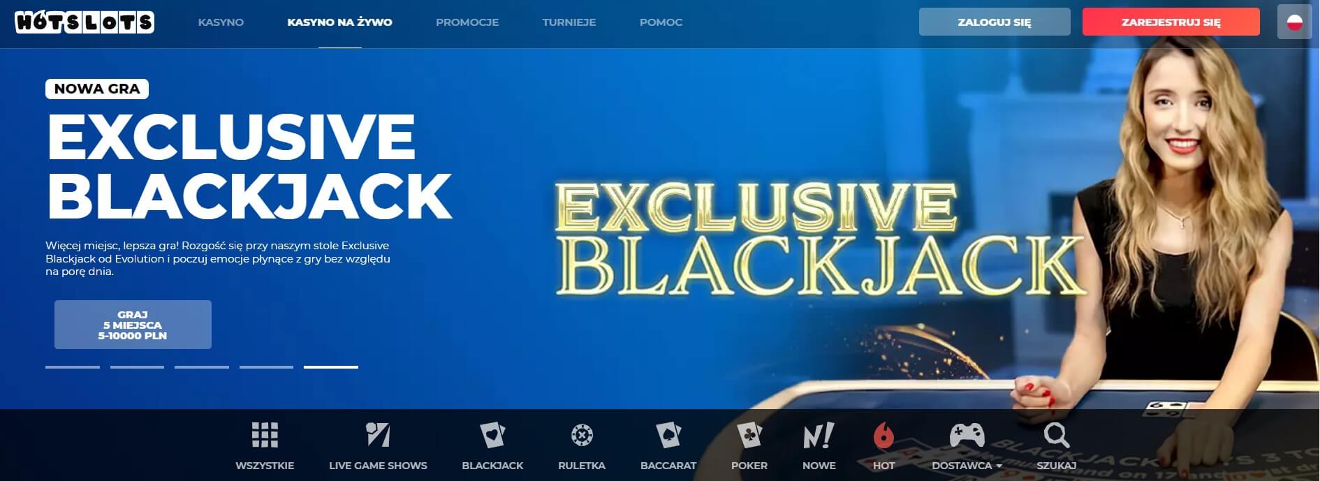 HotSlots Casino gry hazardowe