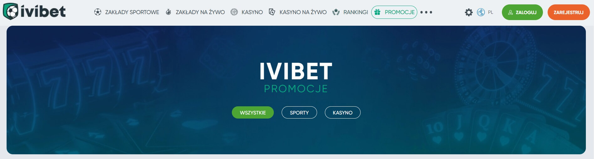 Ivibet Bonusy powitalne screenshot