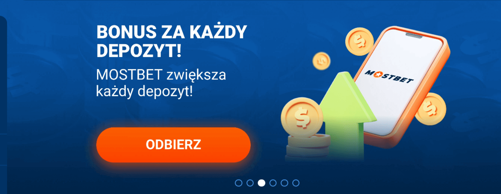 MostBet Bonusy screenshot