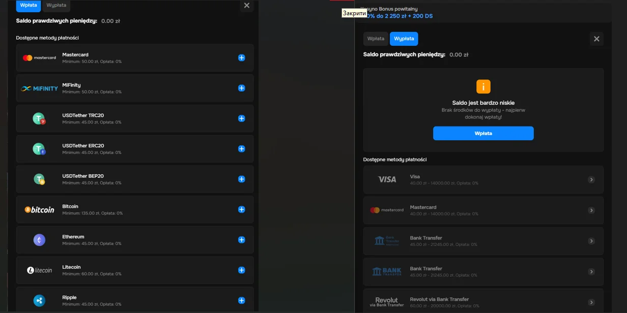 MrPunter Casino Deposit Methods Poland