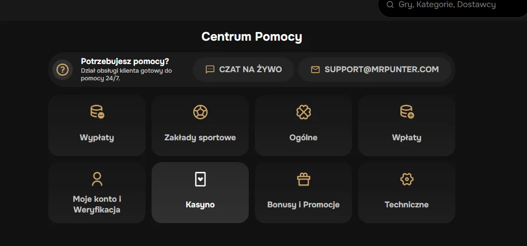 MrPunter Casino Help Center Poland