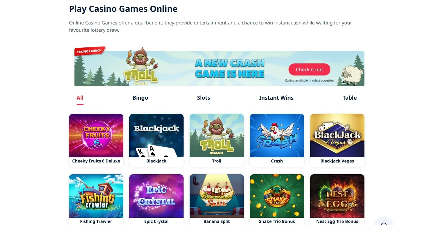 The Lotter Casino Games