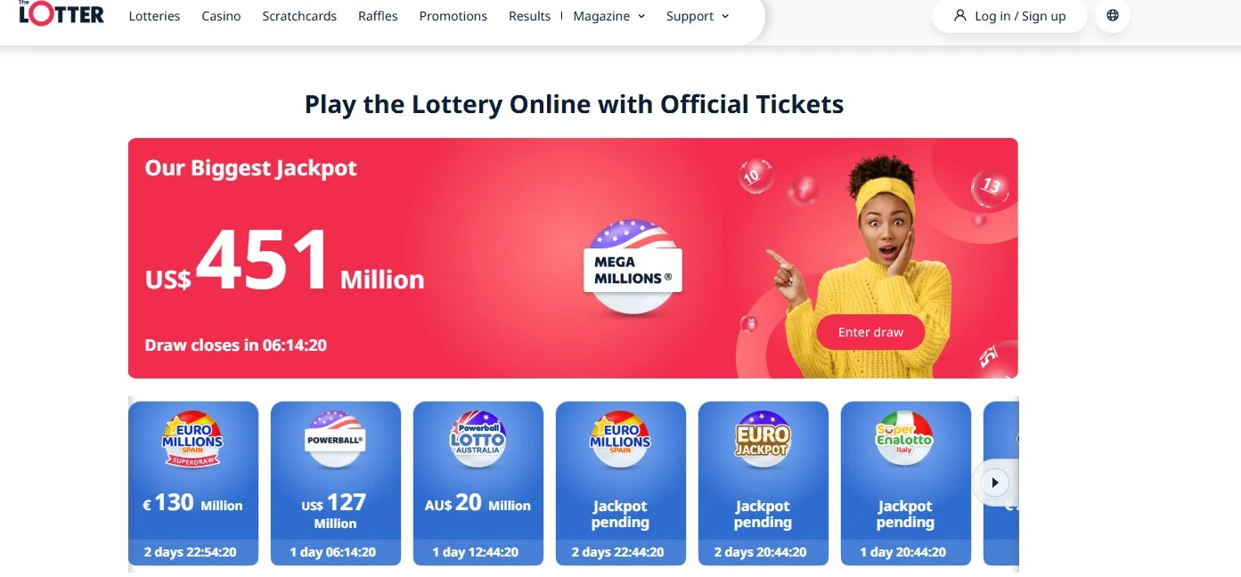 The Lotter Casino Homepage