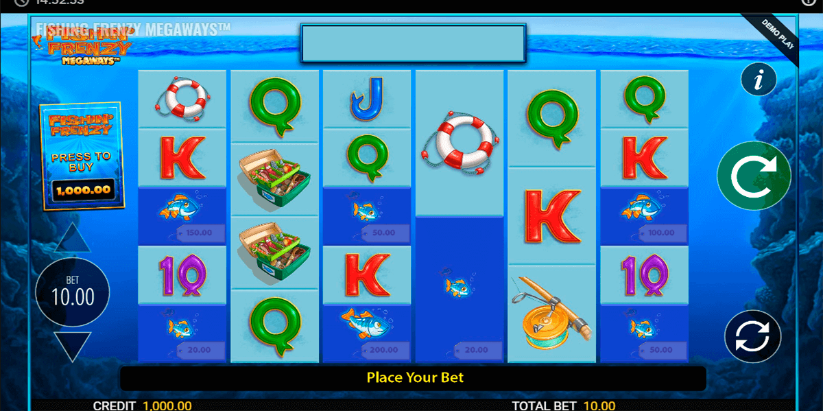 fishin frenzy megaways blueprint automat online 
