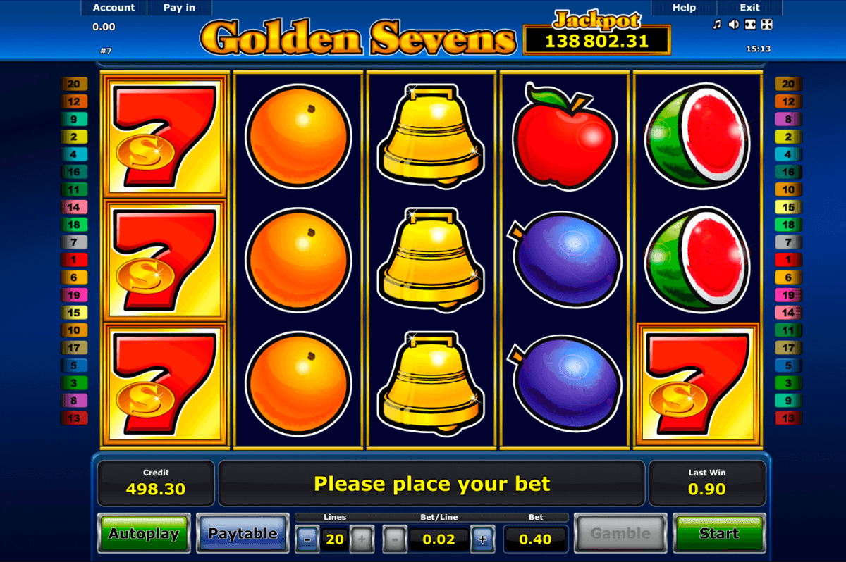 golden sevens novomatic automat online 