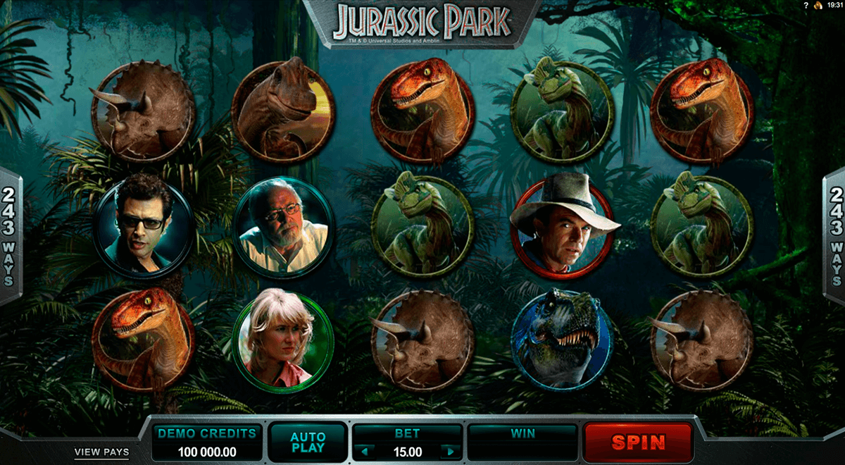 jurassic park microgaming automat online 