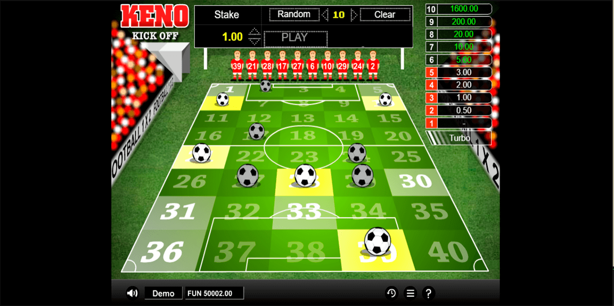 keno kick off 1x2gaming 