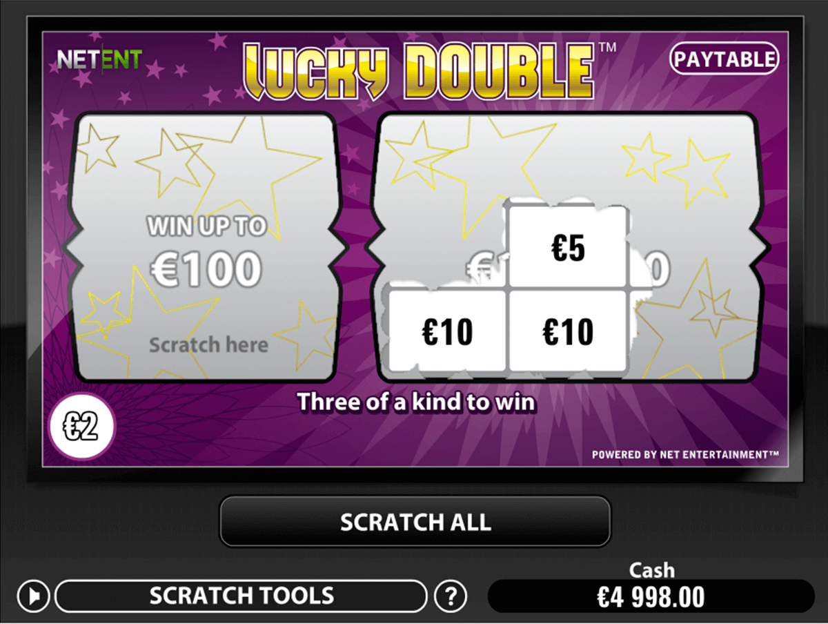 lucky double netent zdrapka online 