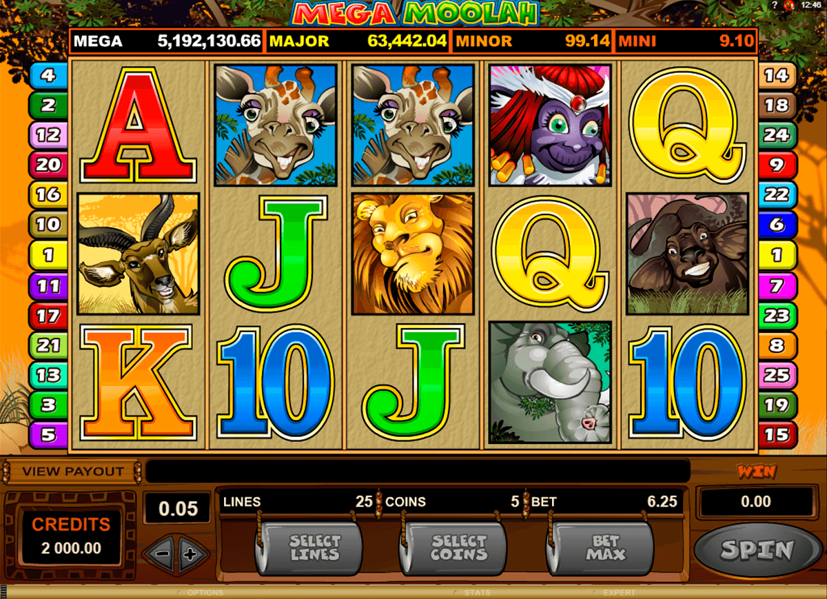 mega moolah microgaming automat online 