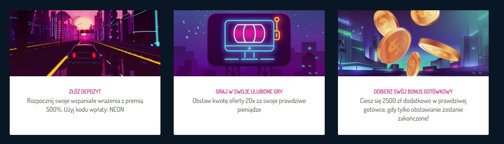 neon vegas promocje screenshot