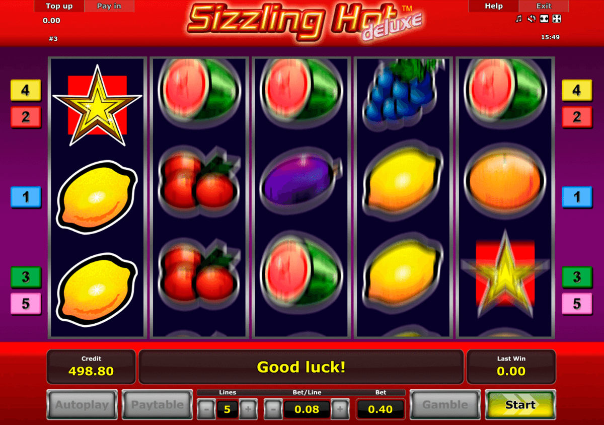 sizzling hot deluxe novomatic automat online 