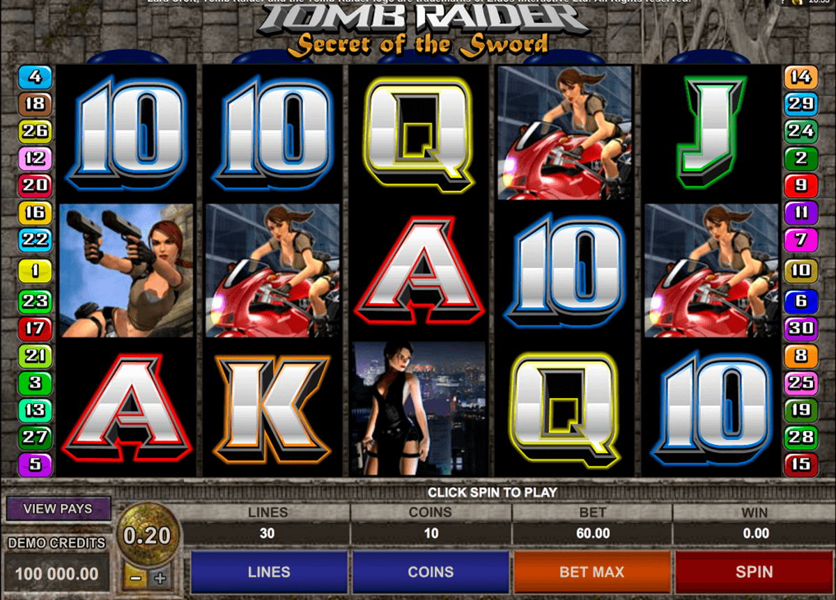 tomb raider ii microgaming automat online 