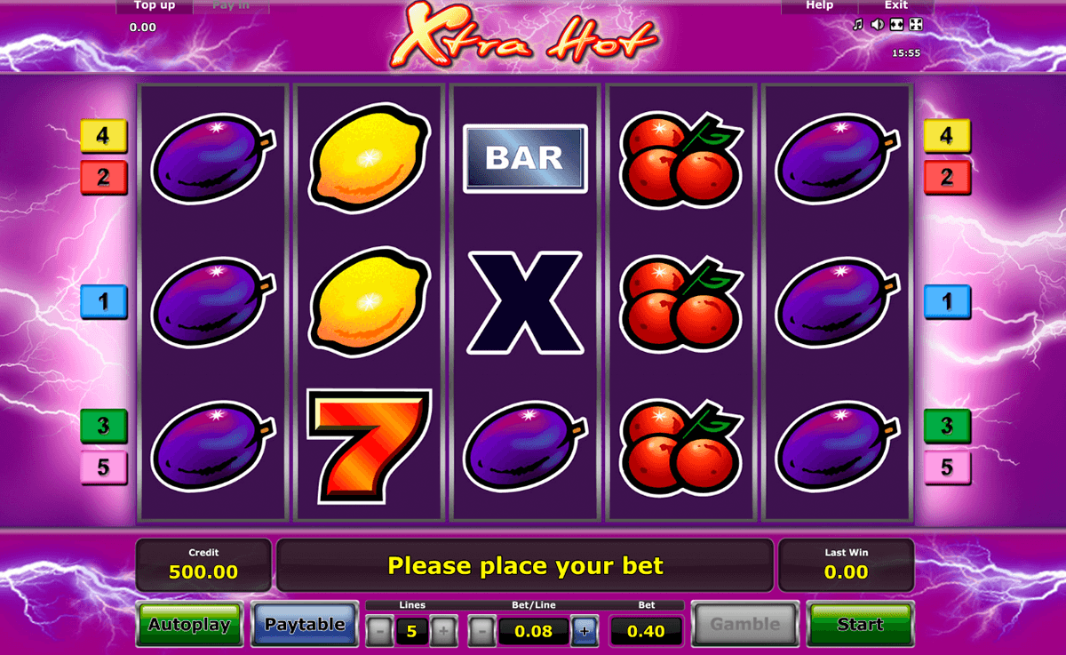 xtra hot novomatic automat online 